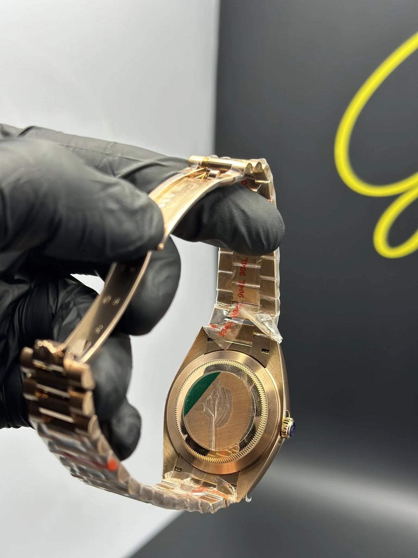 Super Clones Rolex Clean Factory Daydate 40mm Stainless Steel Rosegold Presidential Bracelet Rosegold Lining Dial Caliber 3255 Swiss Movement
