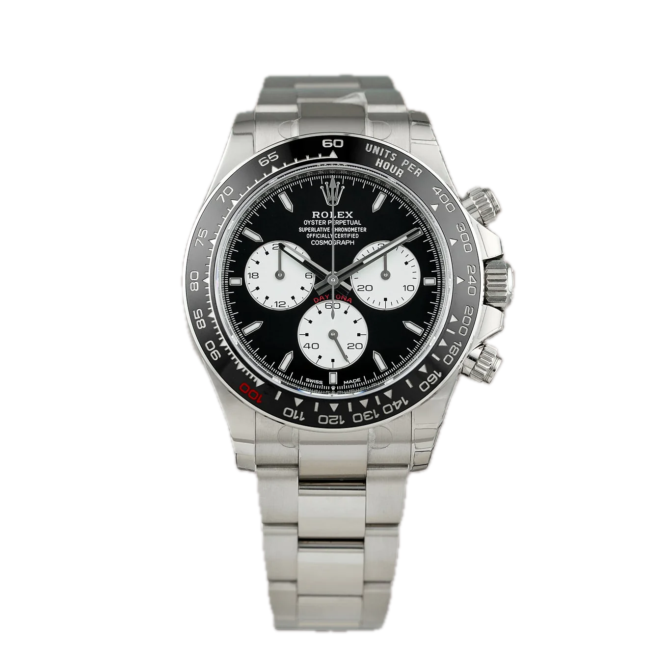Super Clones Rolex Clean Factory Daytona Stainless Steel Silver Oyster Bracelet Le Mans Dial Caliber 4131 Swiss Movement