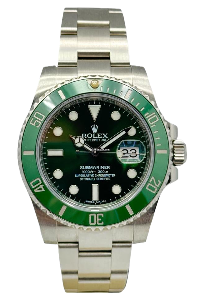 Super Clones Rolex Clean Factory Submariner Stainless Steel Silver Oyster Bracelet Hulk Dial Caliber 3235 Swiss Movement