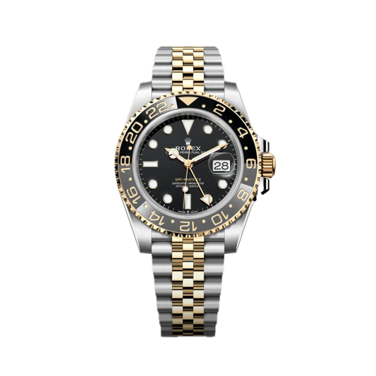 Super Clones Rolex The Most Premium ARF Factory GMT Master II Stainless Steel Silver-Gold 2 Tone Jubilee Bracelet Bruce Wayne Dial Caliber 3285 Swiss Movement