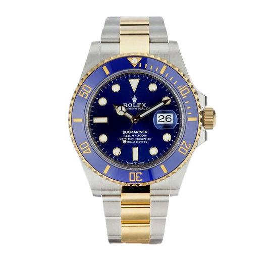 Super Clones Rolex The Most Premium ARF Factory Submariner Stainless Steel Silver-Gold 2 Tone Oyster Bracelet Bluesey Dial Caliber 3235 Swiss Movement