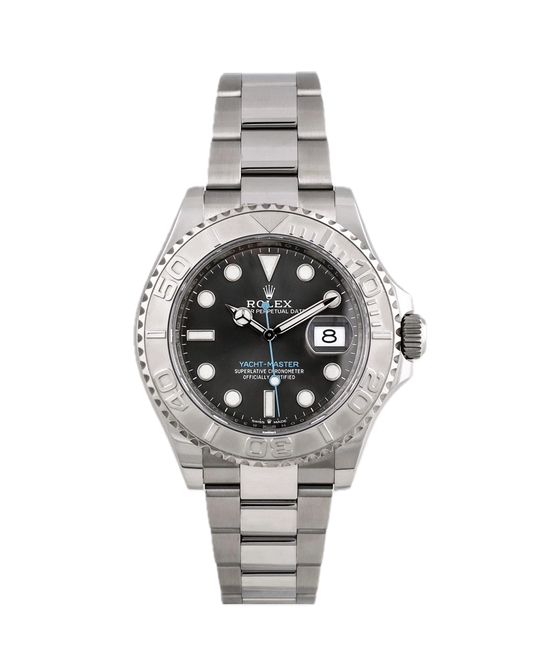 Super Clones Rolex Clean Factory Yacht Master Stainless Steel Silver Oyster Bracelet Grey Dial Silver Bezel Caliber 3235 Swiss Movement