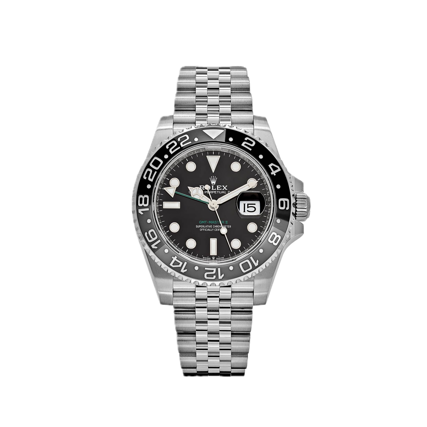Super Clones Rolex The Most Premium ARF Factory GMT Master II Stainless Steel Silver Jubilee Bracelet Bruce Wayne Dial Caliber 3285 Swiss Movement