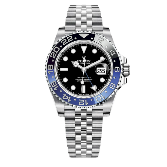 Super Clones Rolex The Most Premium ARF Factory GMT Master II Stainless Steel Silver Jubilee Bracelet Batgirl Dial Caliber 3285 Swiss Movement