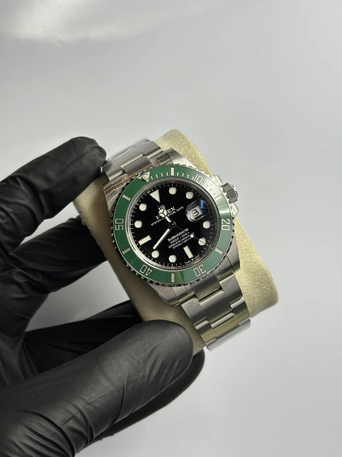 Super Clones Rolex The Most Premium ARF Factory Submariner Stainless Steel Silver Oyster Bracelet Starbucks Dial Caliber 3235 Swiss Movement