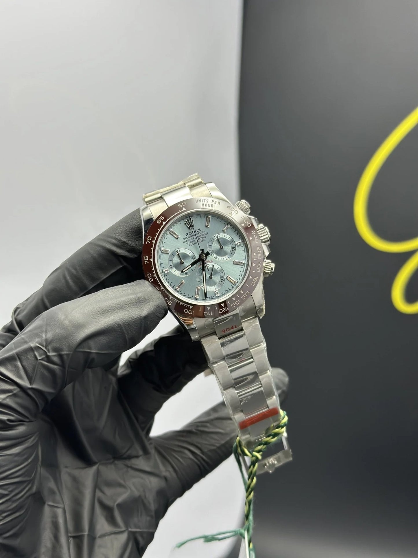Super Clones Rolex Clean Factory Daytona Stainless Steel Silver Oyster Bracelet Platona Dial Caliber 4131 Swiss Movement