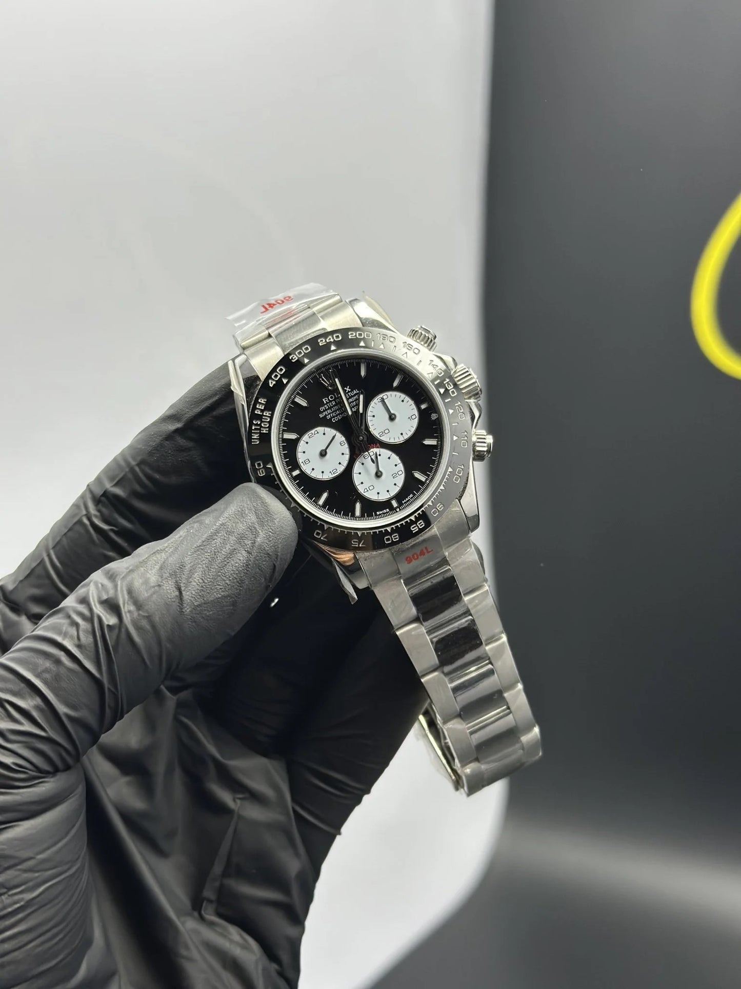Super Clones Rolex Clean Factory Daytona Stainless Steel Silver Oyster Bracelet Le Mans Dial Caliber 4131 Swiss Movement