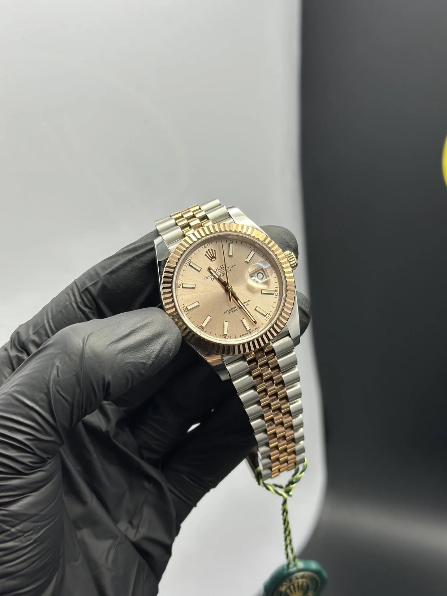 Super Clones Rolex Clean Factory Datejust 41mm Stainless Steel Silver-Rosegold 2 Tone Jubilee Bracelet Beige Dial Caliber 3235 Swiss Movement