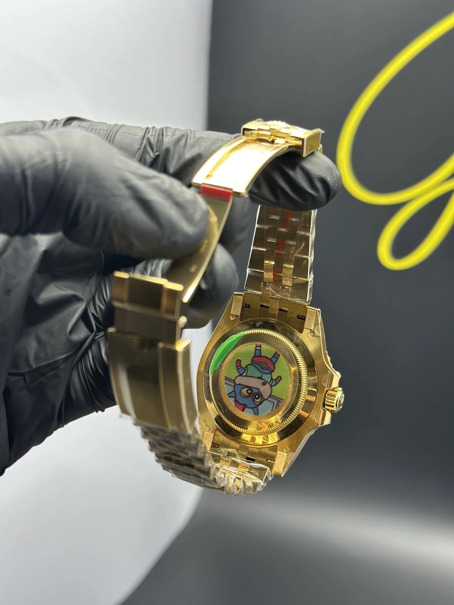 Super Clones RLX The Most Premium ARF Factory GMT Master II Stainless Steel Gold Jubilee Bracelet Bruce Wayne Tiger Iron Dial Caliber 3285 Swiss Movement