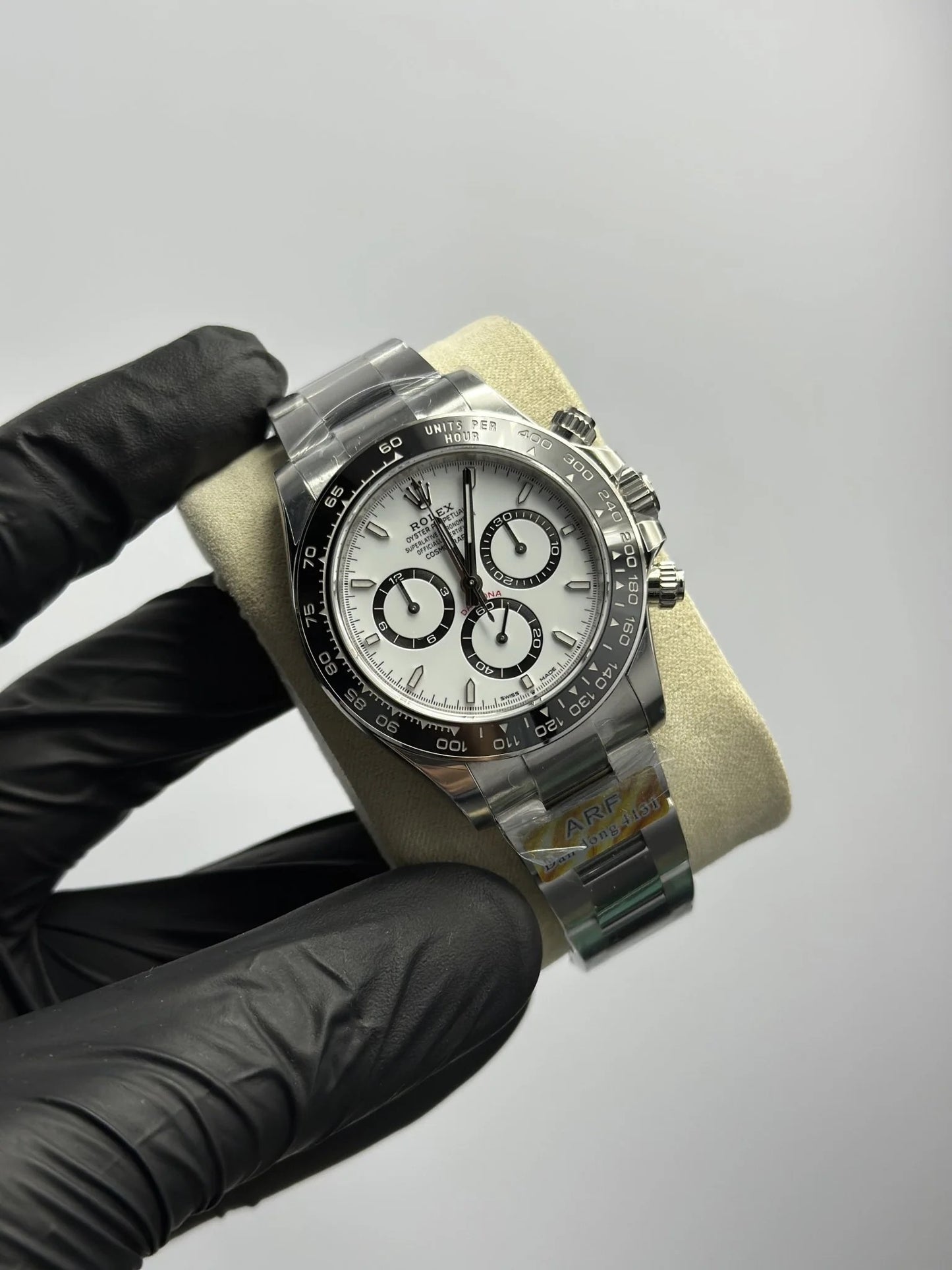 Super Clones Rolex The Most Premium ARF Factory Daytona Stainless Steel Silver Oyster Bracelet Panda Dial Caliber 4131 Swiss Movement