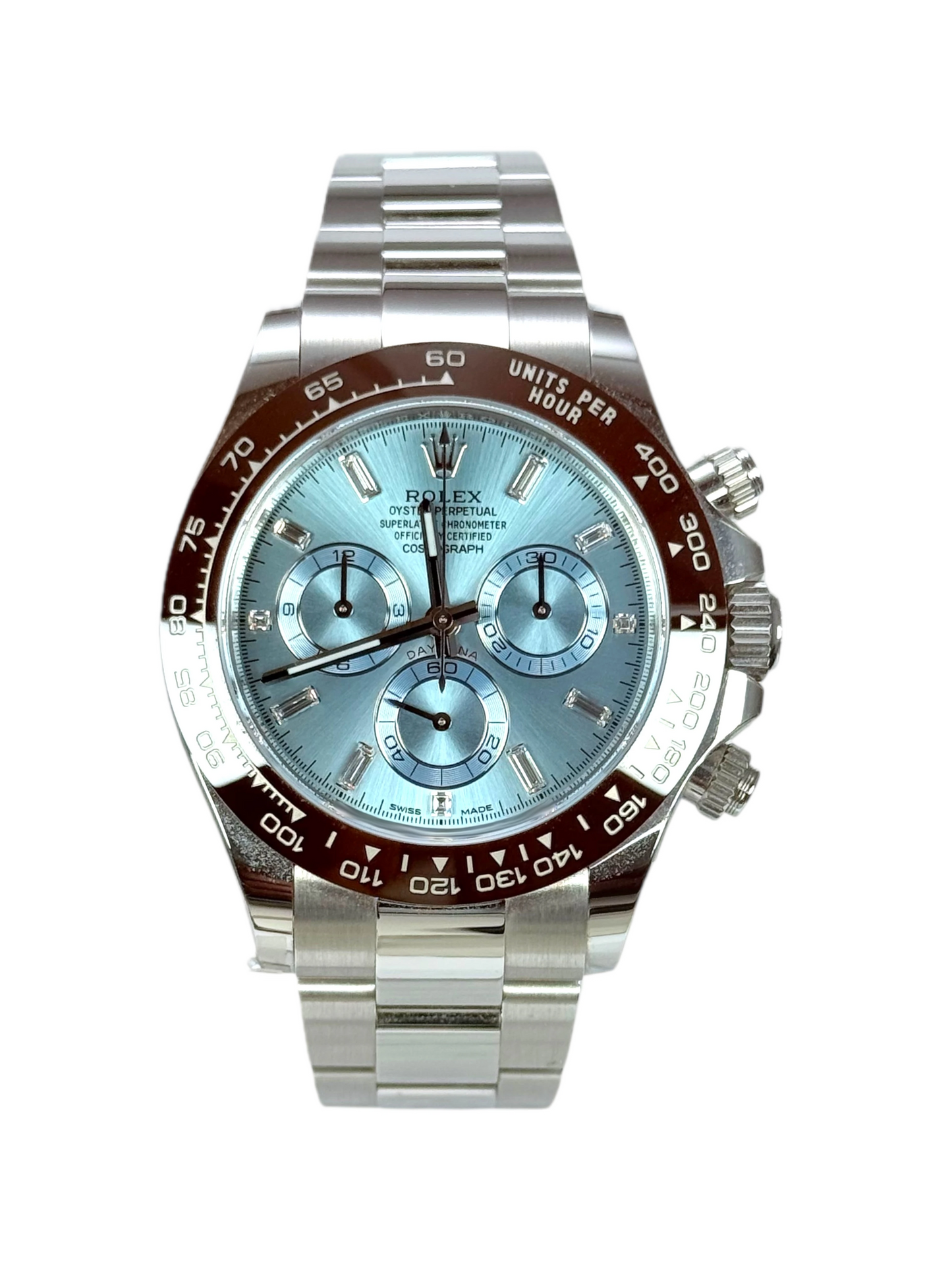 Super Clones Rolex Clean Factory Daytona Stainless Steel Silver Oyster Bracelet Platona Dial Caliber 4131 Swiss Movement