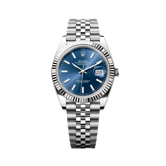 Super Clones Rolex Clean Factory Datejust 36mm Stainless Steel Silver Jubilee Bracelet Navy Blue Dial Caliber 3235 Swiss Movement