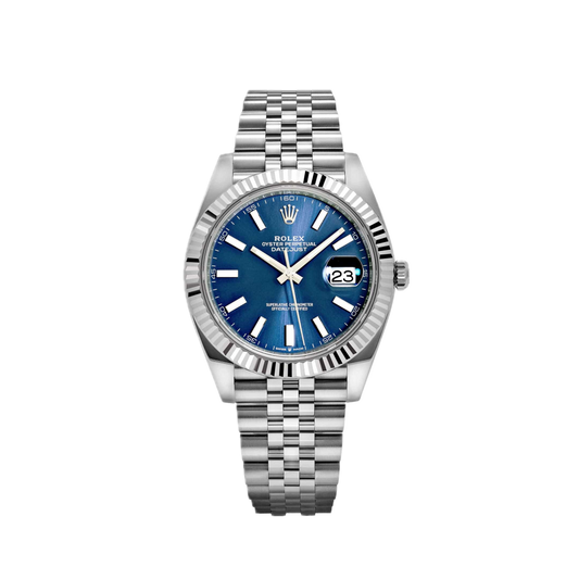 Super Clones Rolex The Most Premium ARF Factory Datejust 41mm Stainless Steel Silver Jubilee Bracelet Blue Dial Caliber 3235 Swiss Movement