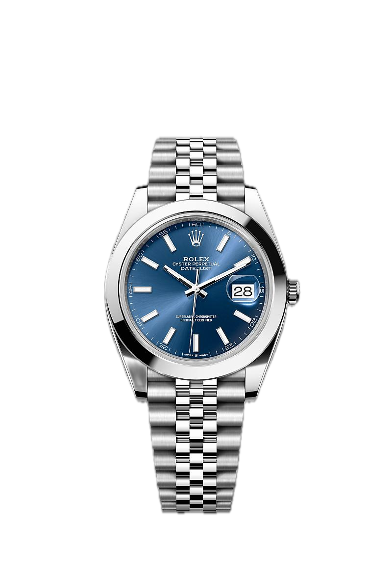 Super Clones Rolex Clean Factory Datejust 41mm Stainless Steel Silver Jubilee Bracelet Blue Dial Domed Bezel Caliber 3235 Swiss Movement
